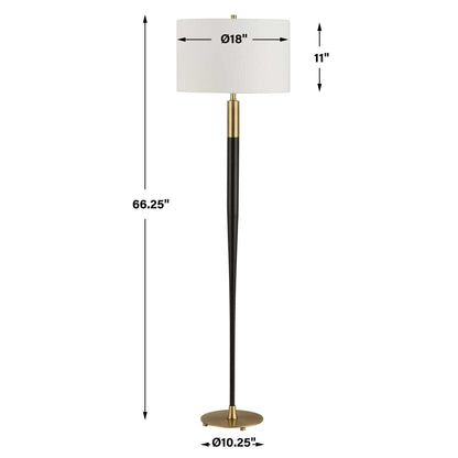 Stowe - Floor Lamp - Satin Black