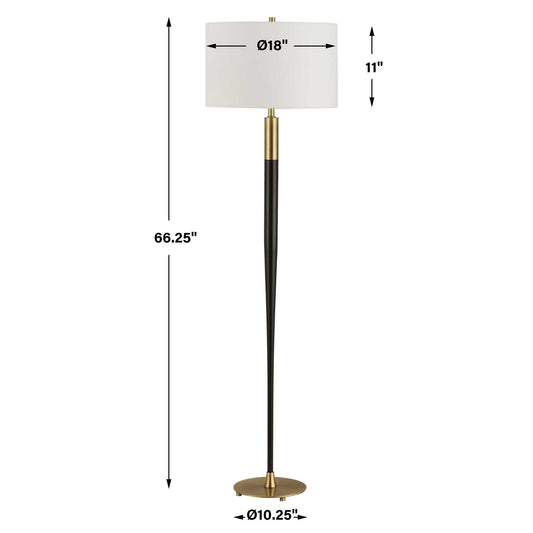 Stowe - Floor Lamp - Satin Black