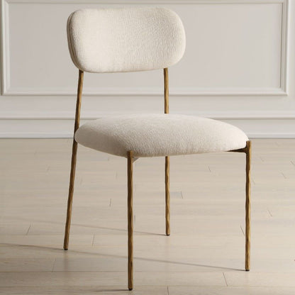 Capture - Dining Chair (Set of 2) - Gold / White