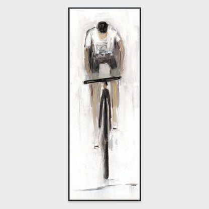 Dane - 30" x 80" Painting Art by Buddy Whitlock - White / Gray