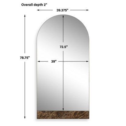 Hanover - Marble Arch Mirror - Bronze / Brown