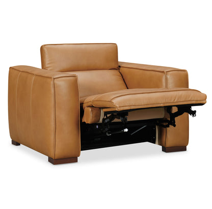 MS - Fresco Power Recliner With Power Headrest - Light Brown
