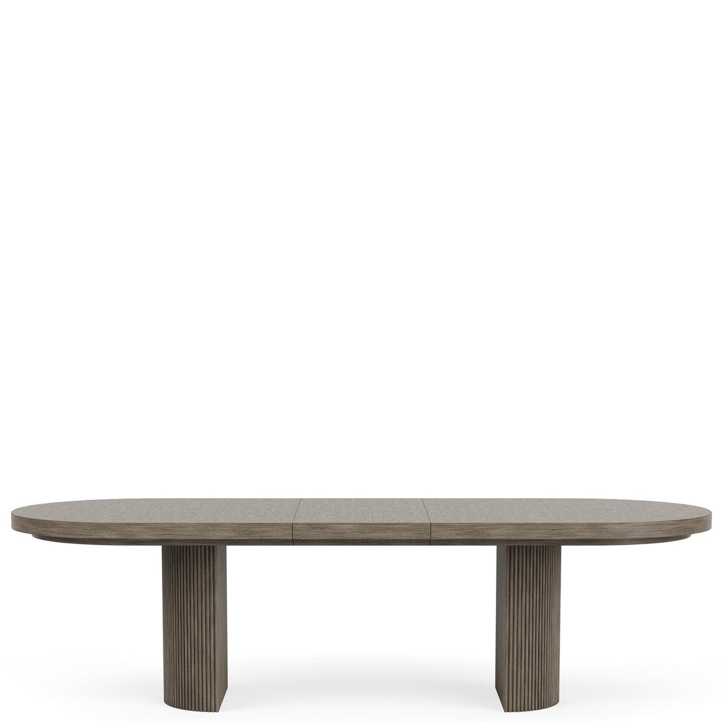 Sariel - Double Pedestal Dining Table Top - Dark Brown