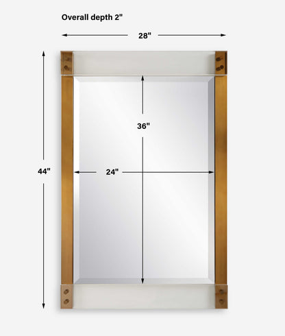 Nera - Plated Brass Mirror