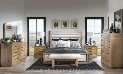 Torrance - Complete Channeled Uphostered Panel Bed