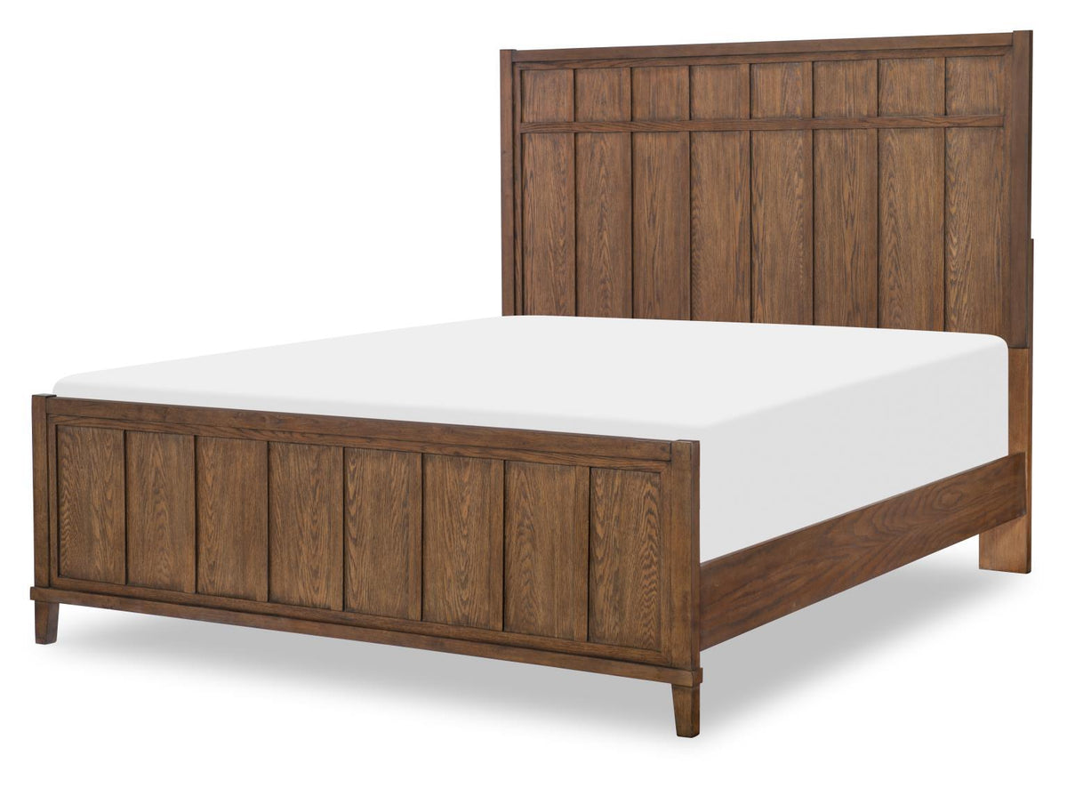 Horizons - Queen Panel Footboard - Dark Amber