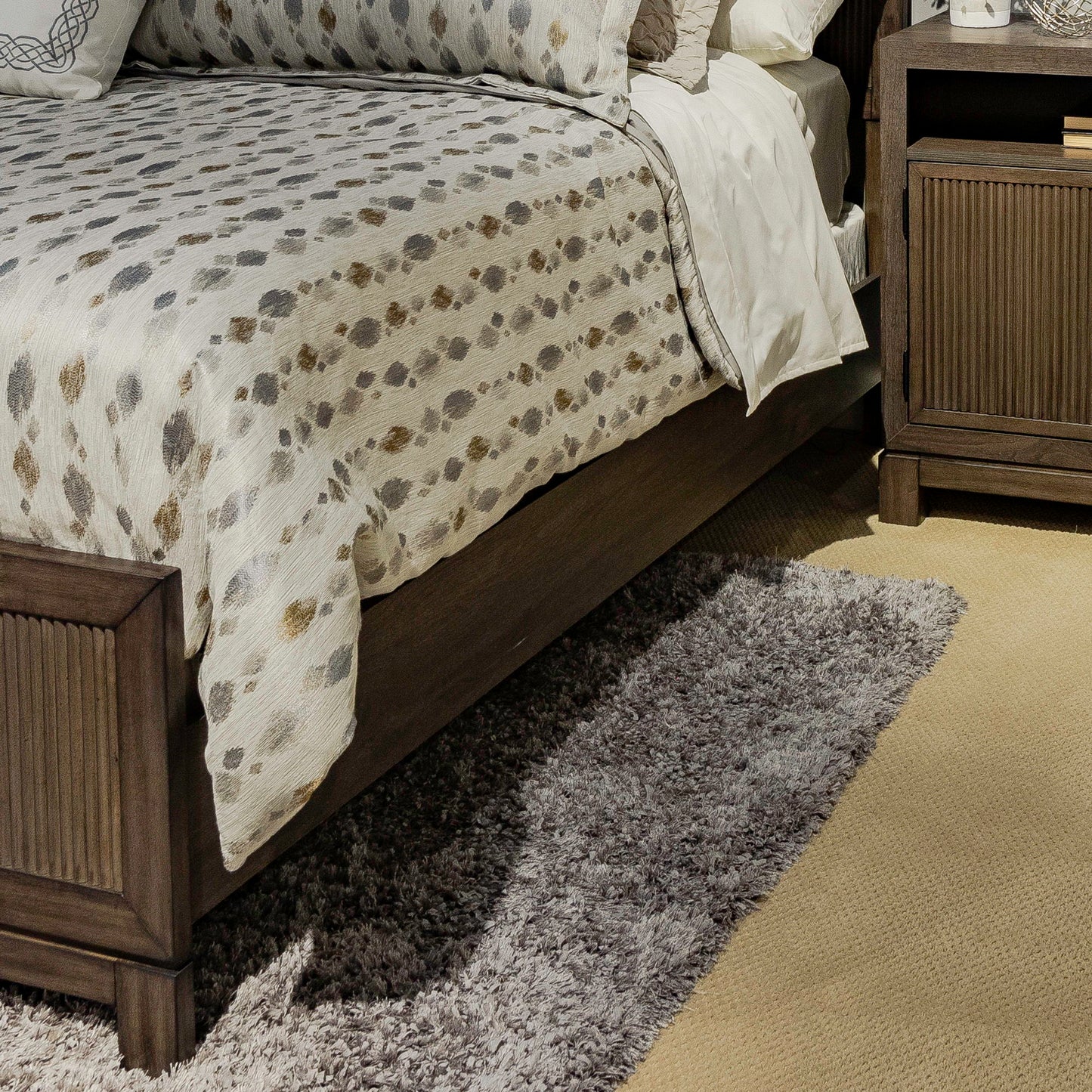 Modern Edge - California King Panel Bed Rails - Caffe