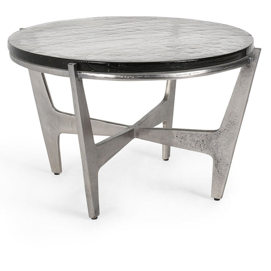 Patrick - 18" Round Coffee Table - Gray