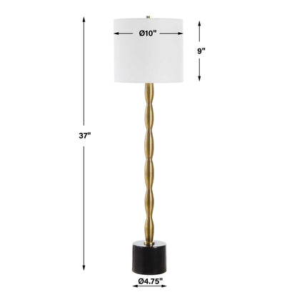 Ezra - Brass Buffet Lamp - Bronze