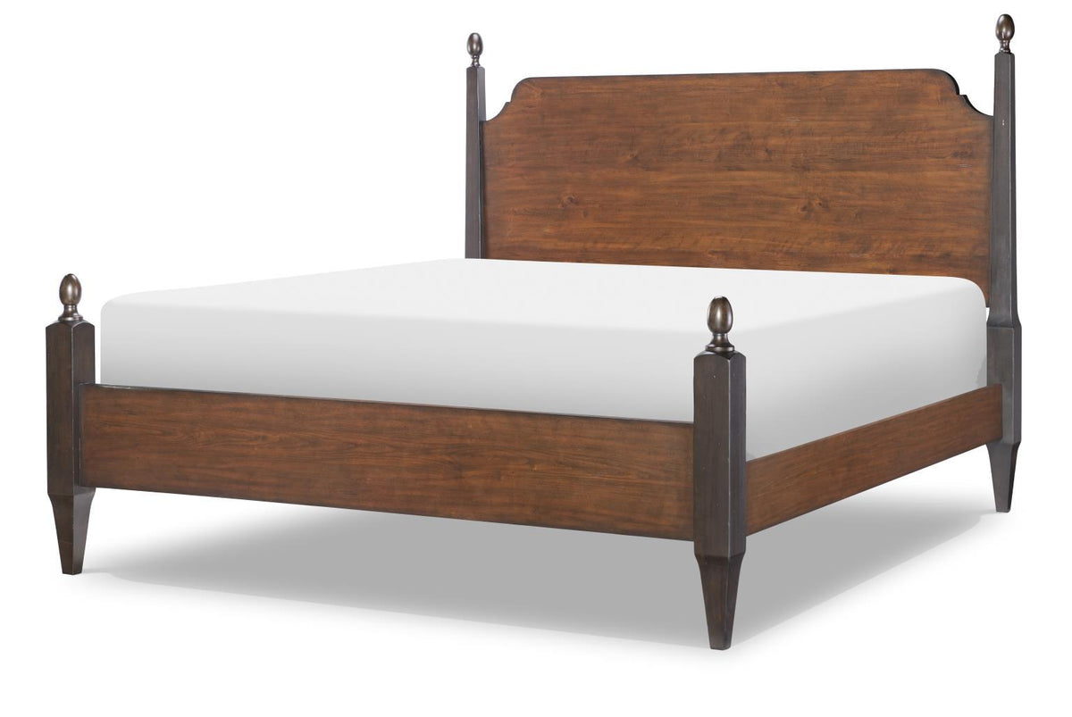 Fenmore - King / California King Poster Headboard - Mocha And Distressed Cherry