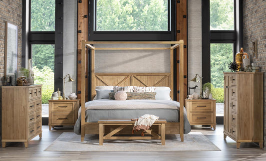 XXX's And OOO's - King Panel Headboard - Amber