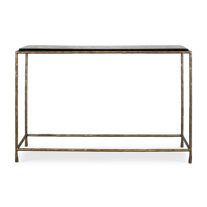 Ovard - Minimalist Metal Console Table - Brass