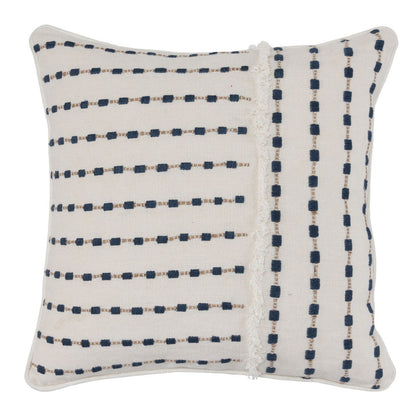 Nomadic Elegance - Katia Pillow - Ivory / Navy