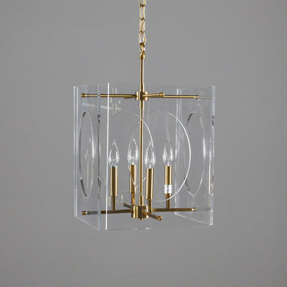 Tessa - Chandelier - Clear/Brass