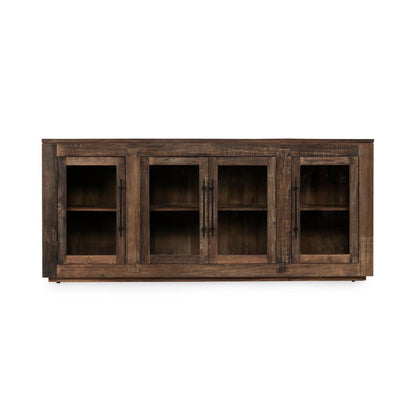Jett - Wood 4 Door Cabinet - Natural