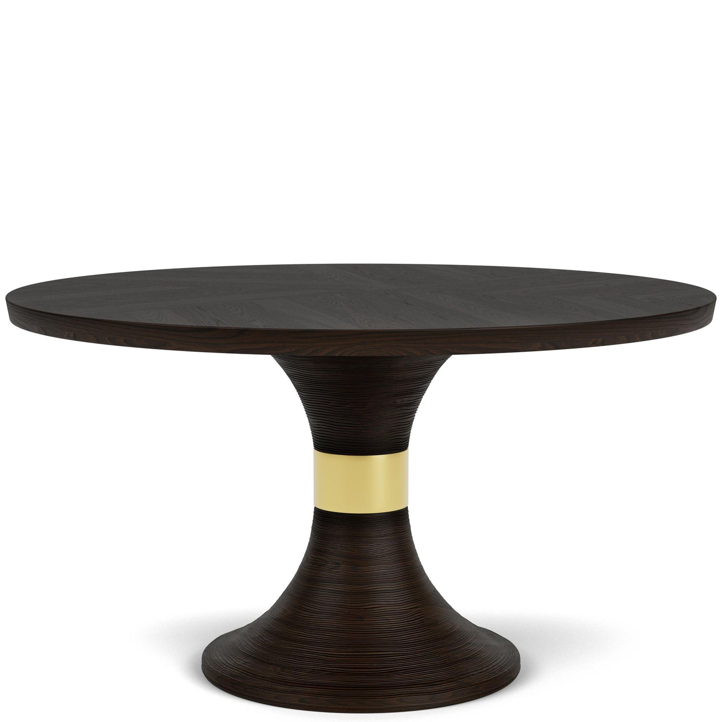 Lydia - Round Dining Table Top - Dark Brown