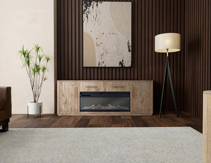 Balam - 2 Drawer & 2 Door Electric Fireplace