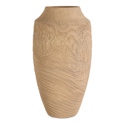 Sandstone Flow - Large Terracotta Vase - Light Brown