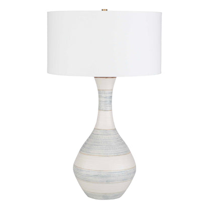 Potter - Table Lamp - Striped Ivory Blue