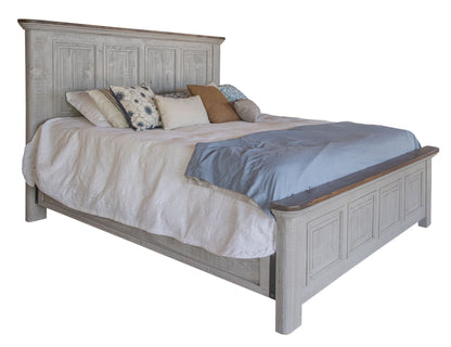 California King Rails (Сollections Pueblo White / Luna / Stone) - White Antiqued