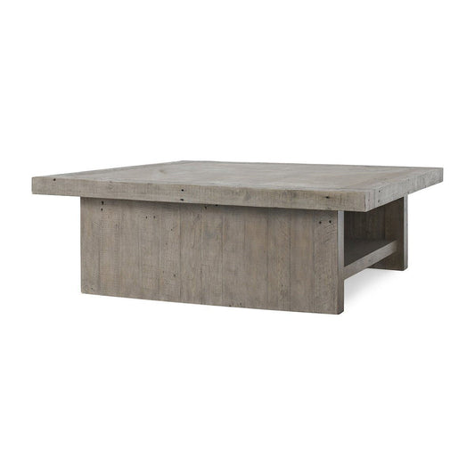 Stonebridge - Square Coffee Table - Distressed Gray
