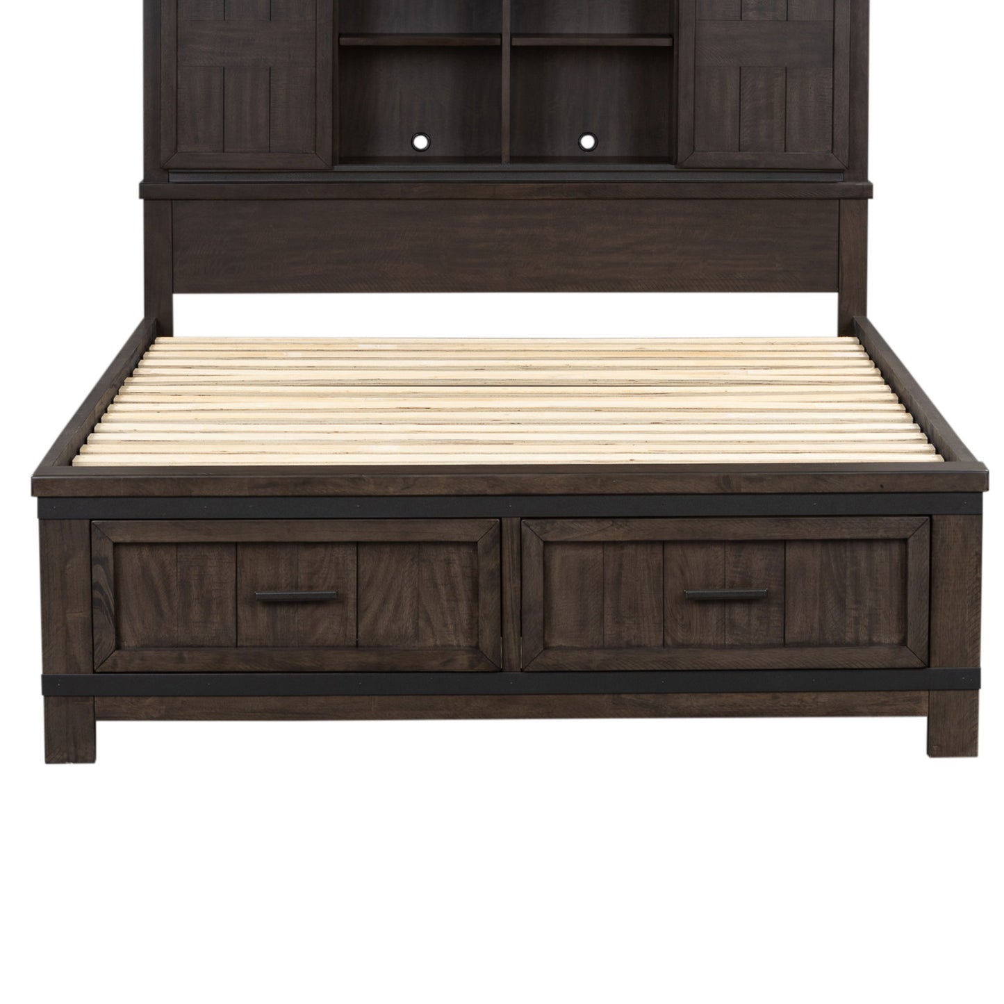 Thornwood Hills - Queen Storage Footboard - Dark Brown