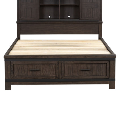 Thornwood Hills - Queen Storage Footboard - Dark Brown