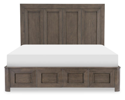 Lancia - King / California King Panel Footboard - Charred Oak