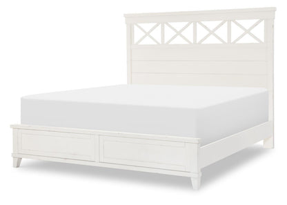 XXX's And OOO's - Queen Panel Footboard - White
