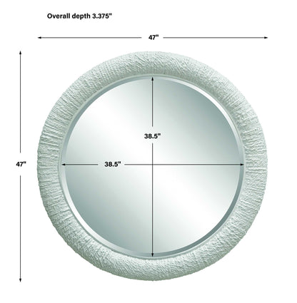 Mariner - Round Mirror - White