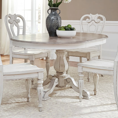 Magnolia Manor - Pedestal Table Top - White
