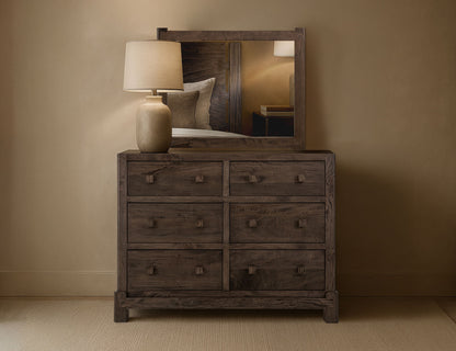 Dark Atenas - 6-Drawer Dresser - Brown