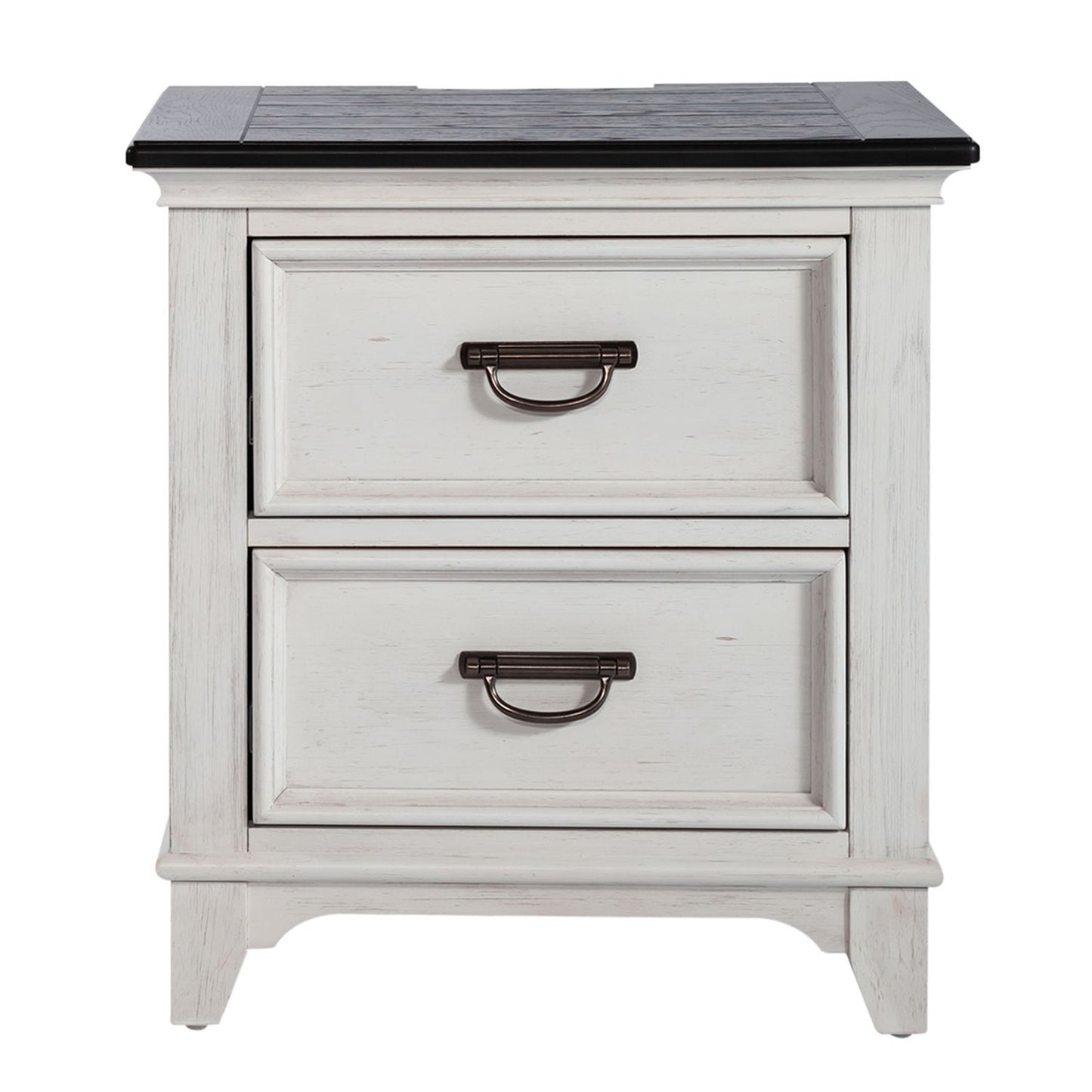 Allyson Park - 2 Drawer Nightstand With Charging Station - White
