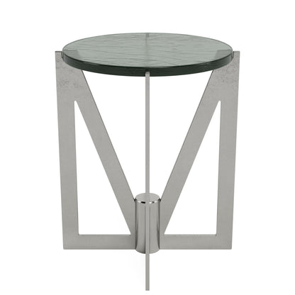 Jano - Round End Table Base - Gray