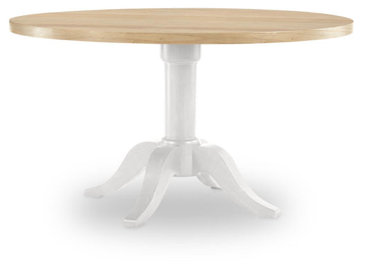XXX's And OOO's - Round Table Base - Amber And Cotton