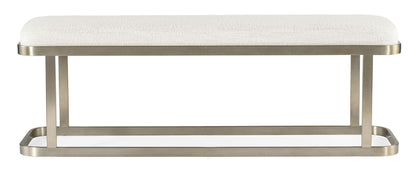 Linville Falls - River Branch Upholstered Bench - White