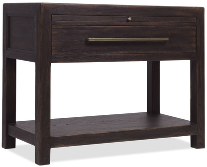 Driftwood - One-Drawer Nightstand With Stone