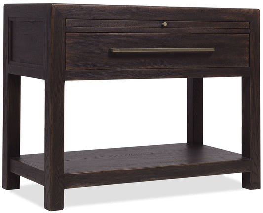 Driftwood - One-Drawer Nightstand With Stone
