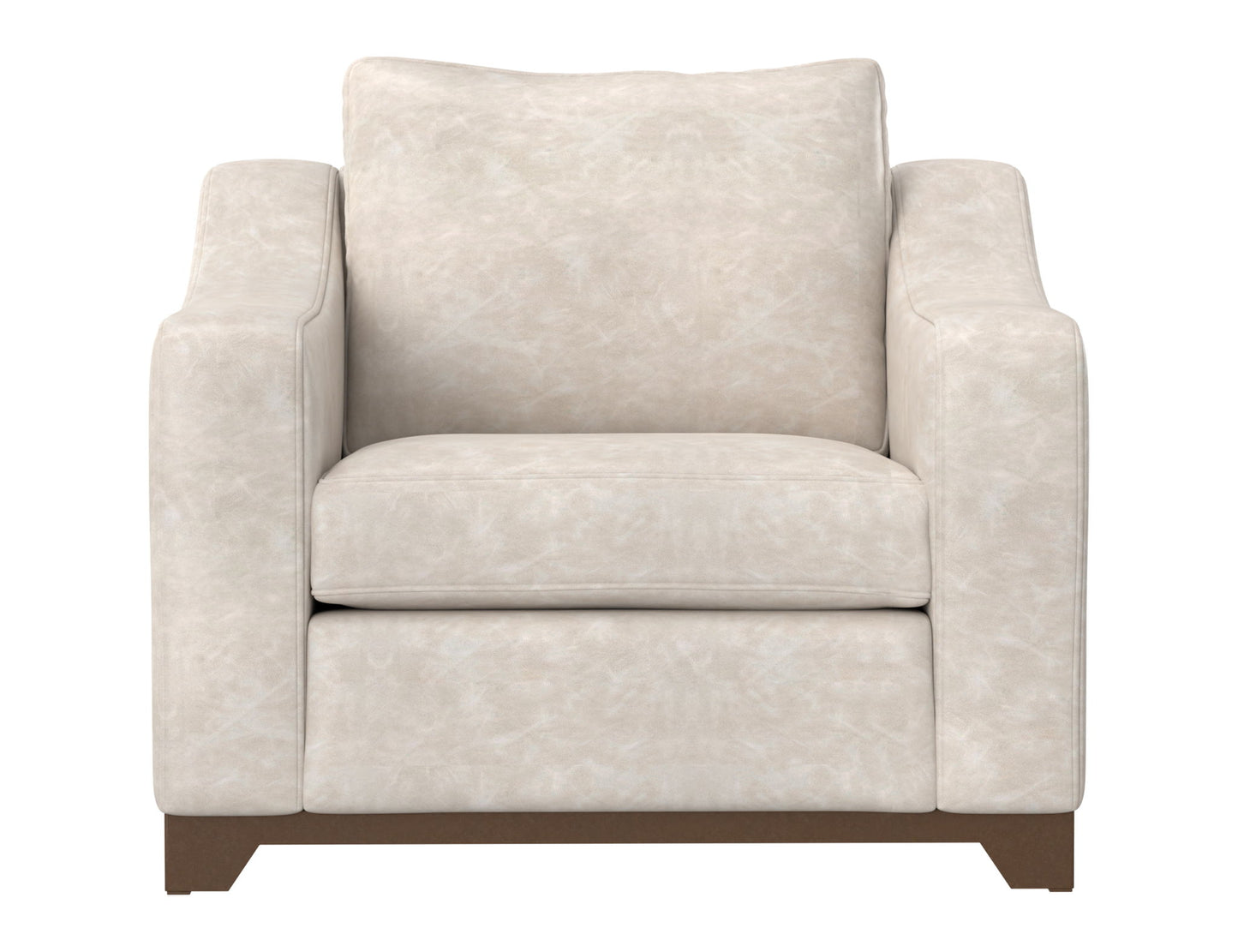 Natural Parota - Armchair - Marfil