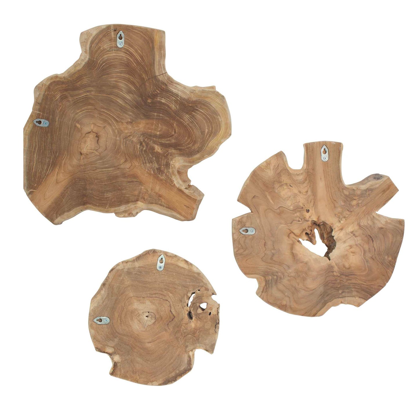 Kalani - Wood Outdoor Wall Art (Set of 3) - Light Brown