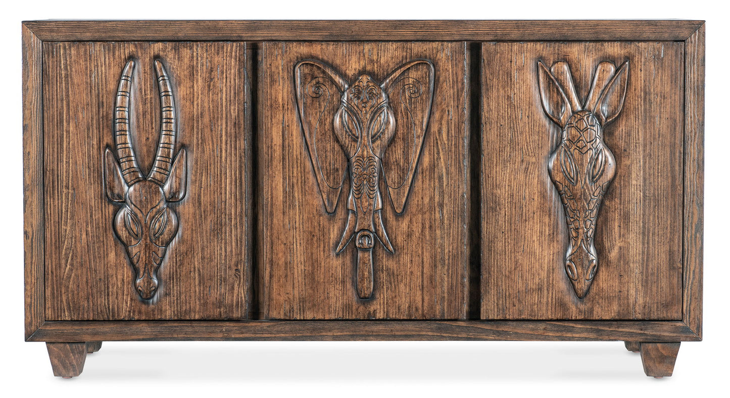 Commerce And Market - Safari Credenza - Dark Brown