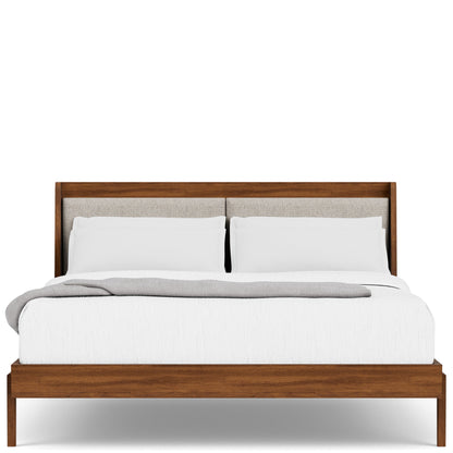Elsie - Queen Platform Footboard And Rails - Dark Brown