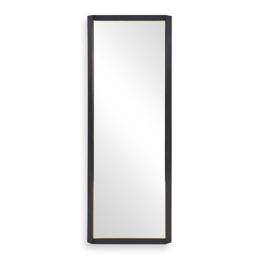 Stenton - Tall Wooden Mirror - Black