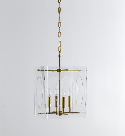 Tessa - Chandelier - Clear/Brass
