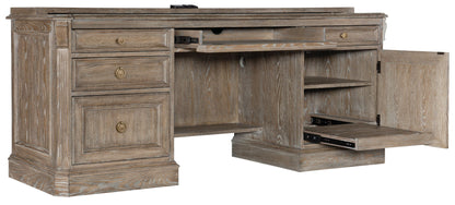Sutter - Computer Credenza - Light Brown