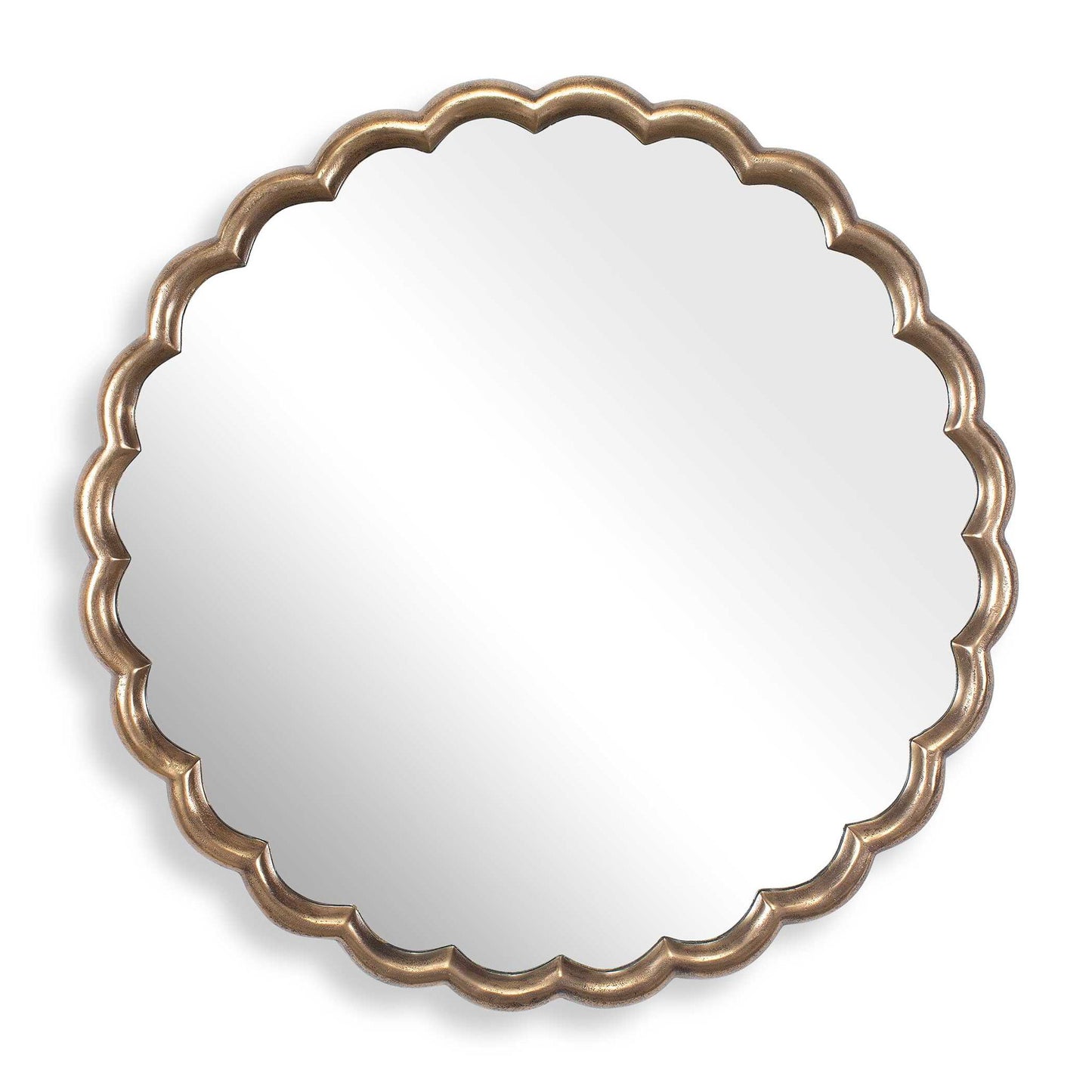 Cerrito - Round Mirror - Antique Brass