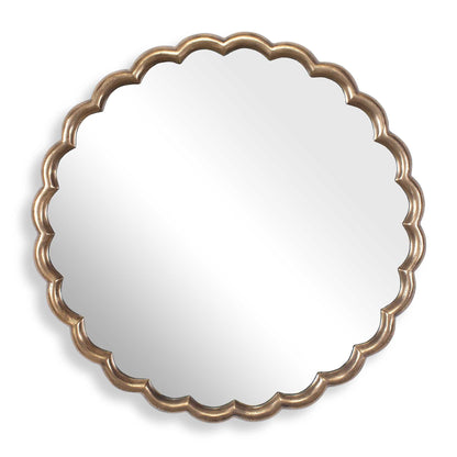 Cerrito - Round Mirror - Antique Brass