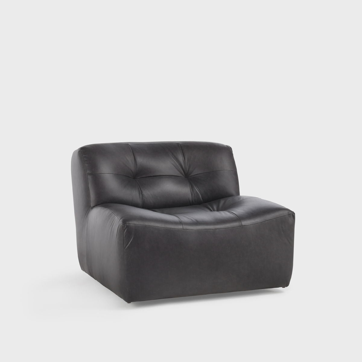Gabriel - Swivel Accent Chair - Black Leather Mix