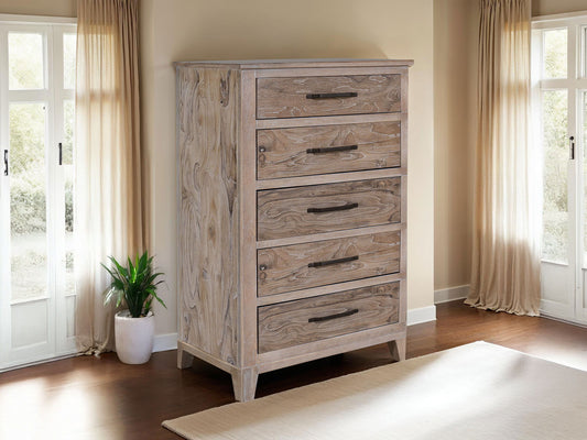White Teak - Chest - Ivory White