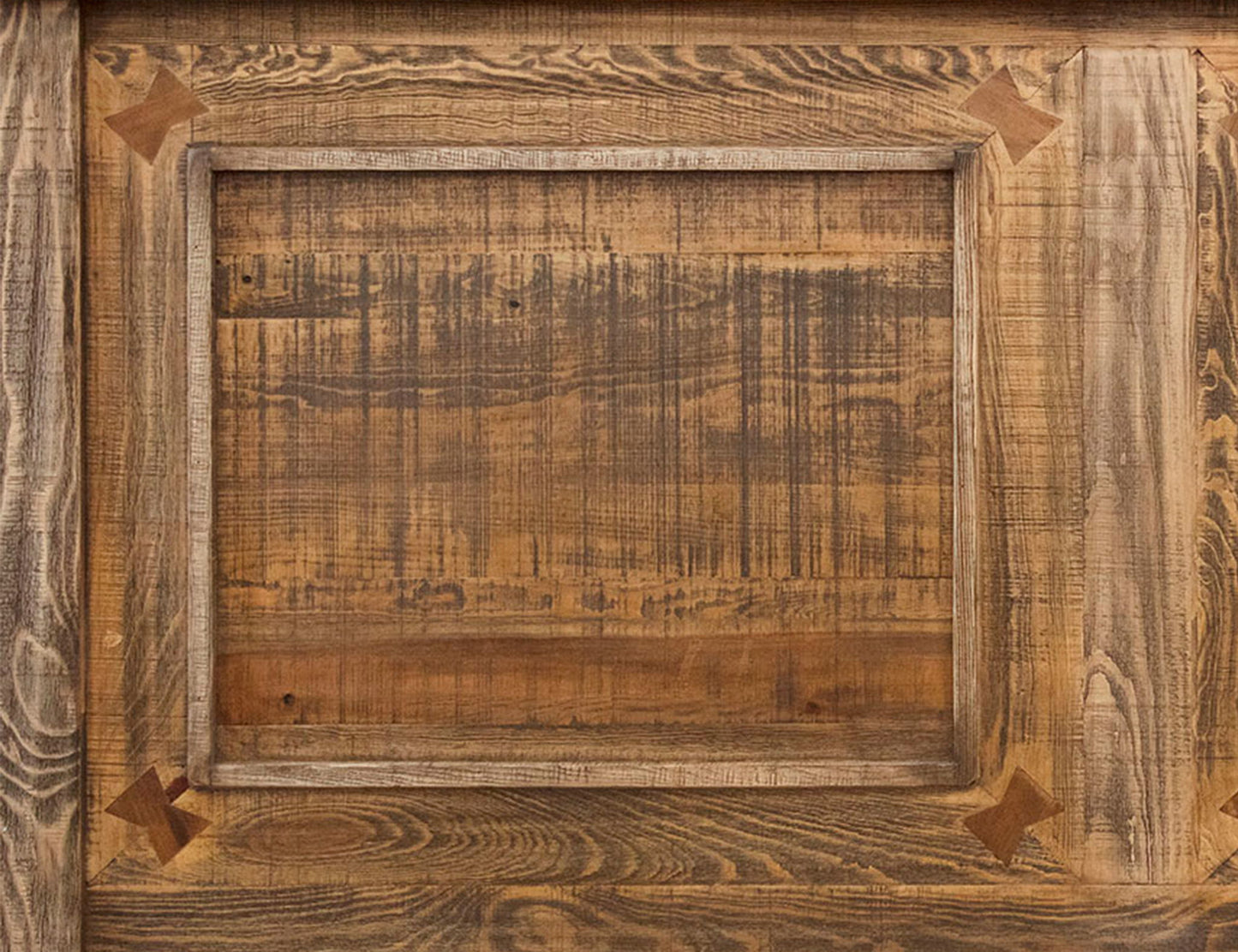 Montana - Queen Headboard - Two Tone Light Brown